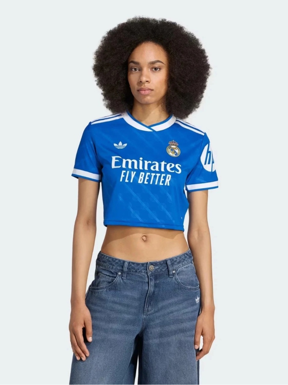 ADIDAS REAL MADRID 25/26 TF WOMNE’S CROP TOP JERSEY SIZE MEDIUM
